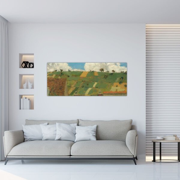 Obraz - Edouard Vuillard, Landscape of the Ile de France, reprodukcia (120x50 cm)