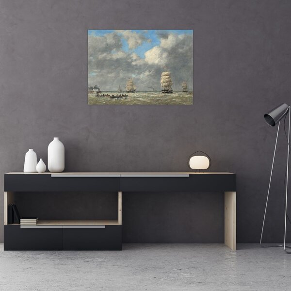 Obraz - Eugène Boudin, Le Havre, reprodukcia (70x50 cm)
