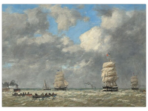 Obraz - Eugène Boudin, Le Havre, reprodukcia (70x50 cm)