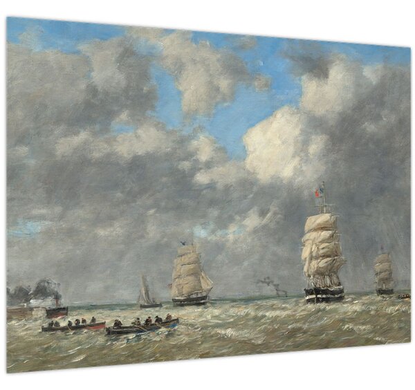 Obraz - Eugène Boudin, Le Havre, reprodukcia (70x50 cm)