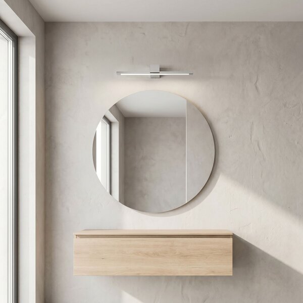 Toolight Toolight, LED nástenné svietidlo, 40cm, 8W, 4000K, 1000lm, SWE040-1W, chrómová, OSW-20140