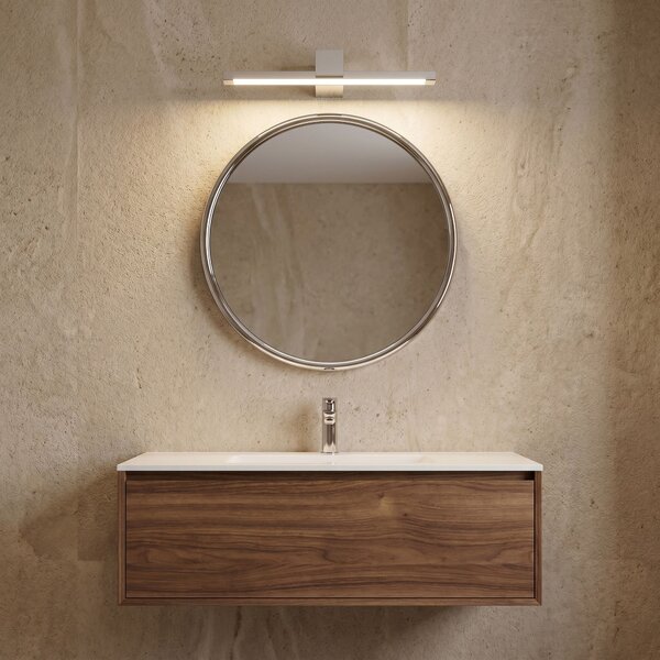 Toolight Toolight, LED nástenné svietidlo, 40cm, 8W, 4000K, 1000lm, SWE040-1W, chrómová, OSW-20140