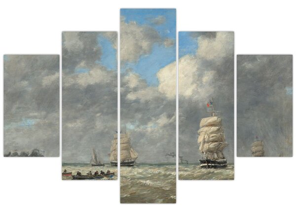 Obraz - Eugène Boudin, Le Havre, reprodukcia (150x105 cm)