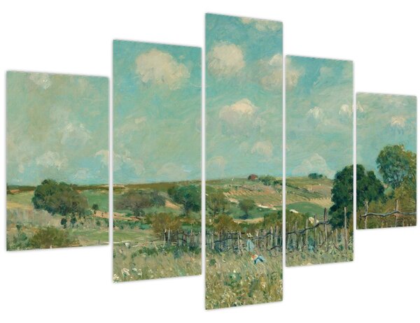 Obraz - Alfred Sisley, Meadow, reprodukcia (150x105 cm)
