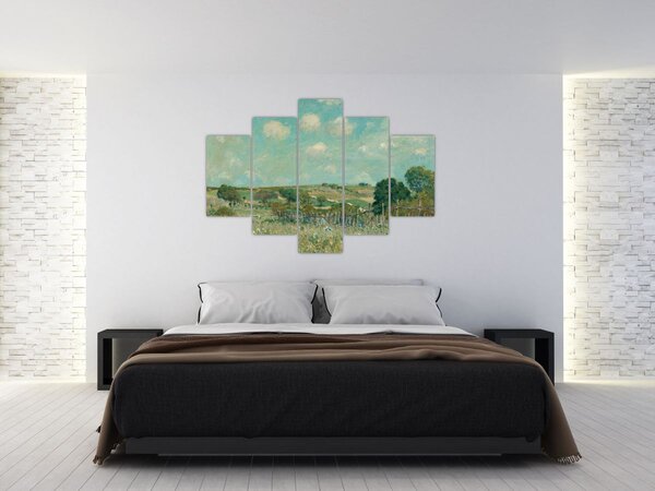 Obraz - Alfred Sisley, Meadow, reprodukcia (150x105 cm)