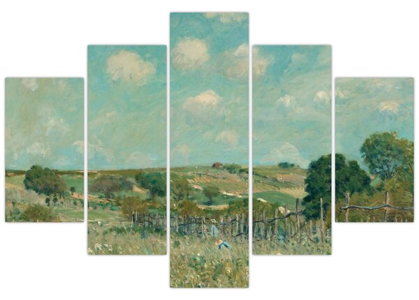 Obraz - Alfred Sisley, Meadow, reprodukcia (150x105 cm)