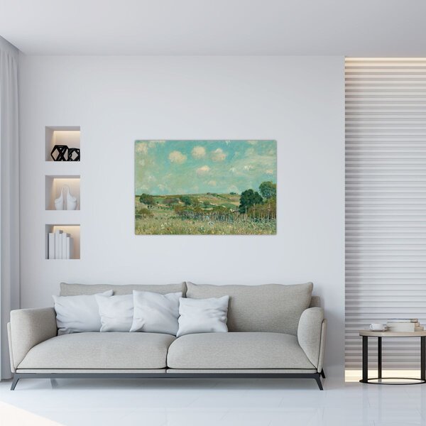 Obraz - Alfred Sisley, Meadow, reprodukcia (90x60 cm)