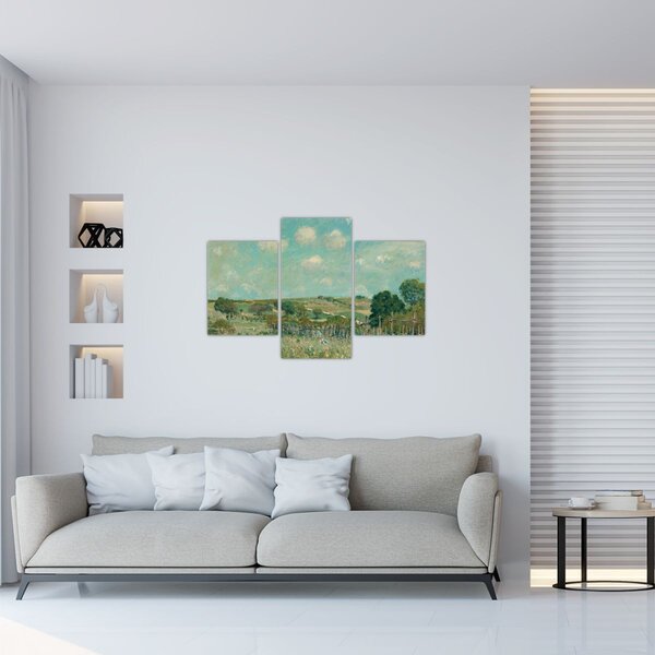 Obraz - Alfred Sisley, Meadow, reprodukcia (90x60 cm)