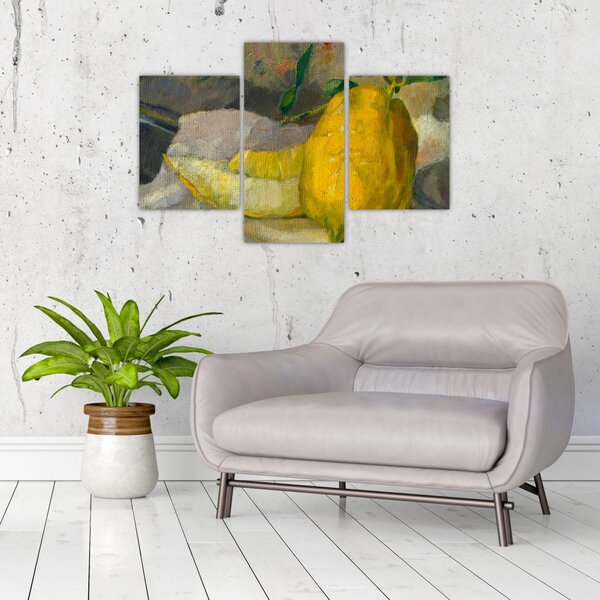 Obraz - French 19th Century, Melon and Lemon, reprodukcia (90x60 cm)