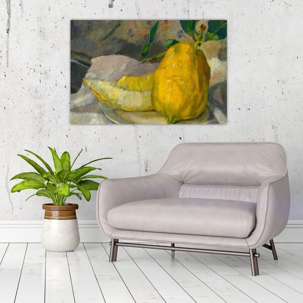 Obraz - French 19th Century, Melon and Lemon, reprodukcia (90x60 cm)