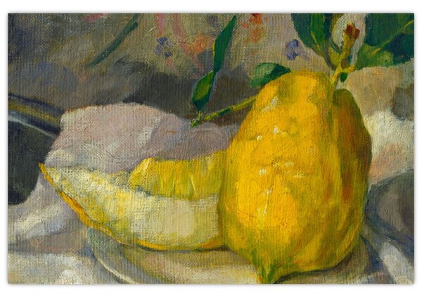 Obraz - French 19th Century, Melon and Lemon, reprodukcia (90x60 cm)