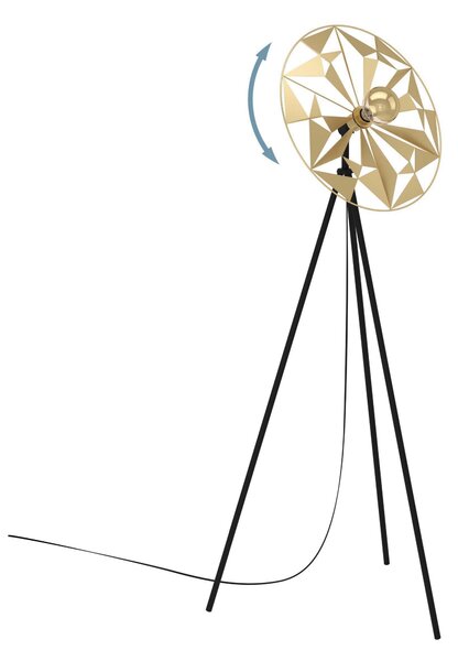 STOJACIA LAMPA, 50/27/152 cm Eglo - Online Only bytové doplnky, Online Only