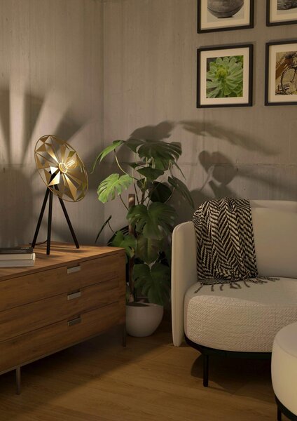 STOLNÁ LAMPA, E27, 37/27/57,5 cm Eglo - Online Only bytové doplnky, Online Only
