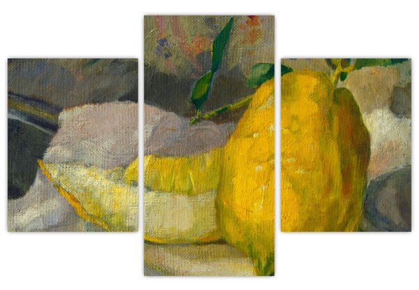 Obraz - French 19th Century, Melon and Lemon, reprodukcia (90x60 cm)