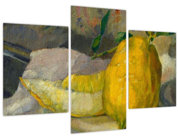 Obraz - French 19th Century, Melon and Lemon, reprodukcia (90x60 cm)
