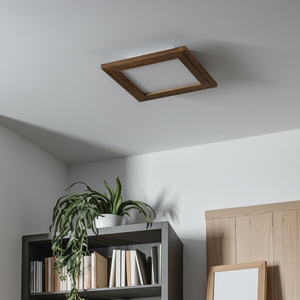 Eglo - LED RGBW stmievateľný povrchovo montovaný panel SALOBRENA-C LED/16W/230V hnedý + DO