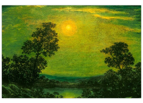 Obraz - Imitator of Ralph Albert Blakelock, Moonlight, reprodukcia (90x60 cm)
