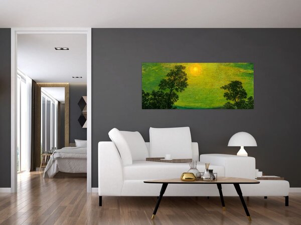 Obraz - Imitator of Ralph Albert Blakelock, Moonlight, reprodukcia (120x50 cm)
