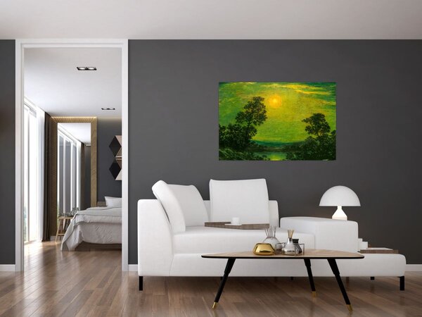 Obraz - Imitator of Ralph Albert Blakelock, Moonlight, reprodukcia (90x60 cm)