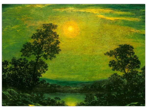Obraz - Imitator of Ralph Albert Blakelock, Moonlight, reprodukcia (70x50 cm)