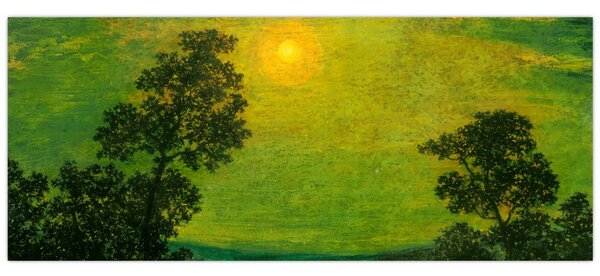 Obraz - Imitator of Ralph Albert Blakelock, Moonlight, reprodukcia (120x50 cm)