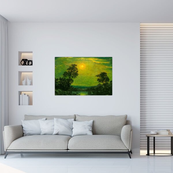 Obraz - Imitator of Ralph Albert Blakelock, Moonlight, reprodukcia (90x60 cm)