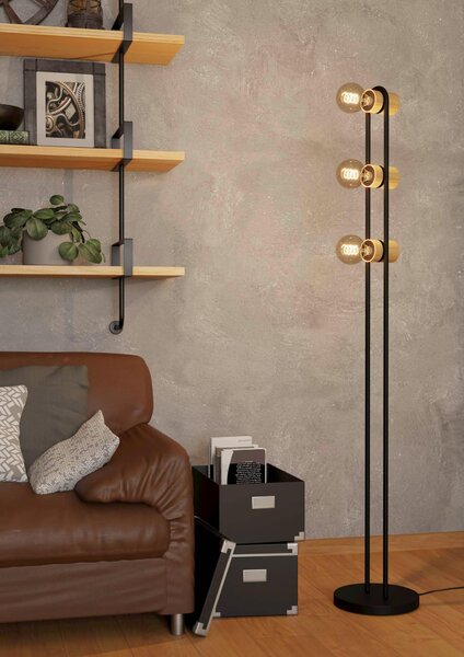 STOJACIA LAMPA, 8,5/9/140,5 cm Eglo - Online Only bytové doplnky, Online Only