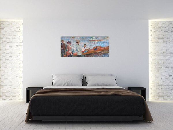 Obraz - Auguste Renoir, Oarsmen at Chatou, reprodukcia (120x50 cm)