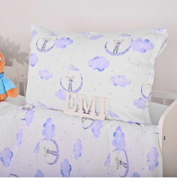 Obliečky detské Myška EMI, Detský set 90x130 + 45x65