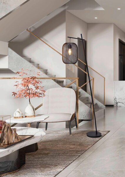 STOJACIA LAMPA, 63,5/30/194 cm Eglo - Online Only bytové doplnky, Online Only