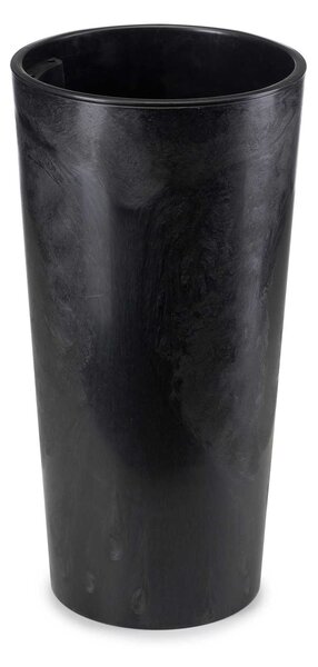 PLASTOVÝ KVETINÁČ URBANIKA SADA 2KS 57X30 CM+46,6X25,5 CM ČIERNA