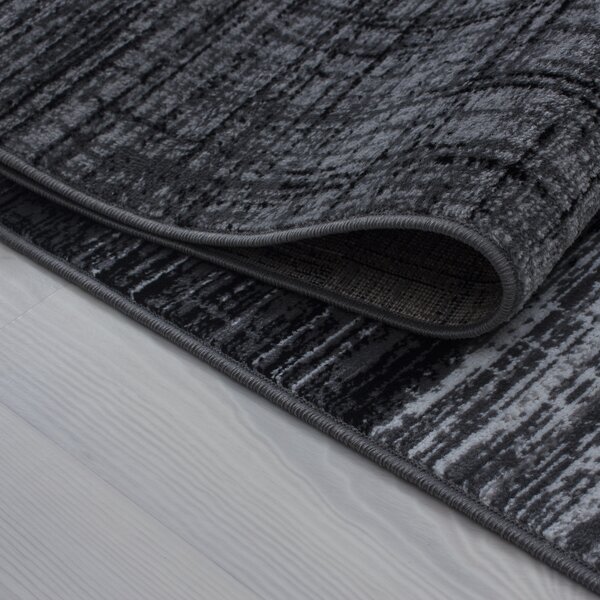 Ayyildiz, Kusový koberec Plus 8001 black, 80x150, šedá, chodba / predsieň