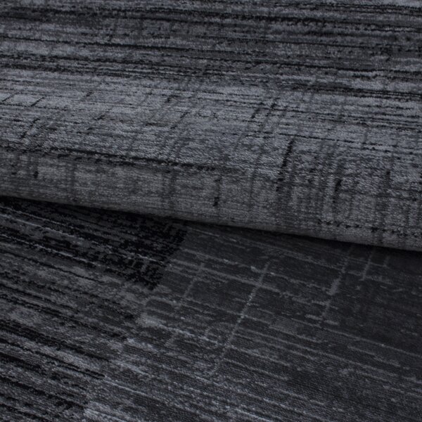 Ayyildiz, Kusový koberec Plus 8001 black, 80x150, šedá, chodba / predsieň