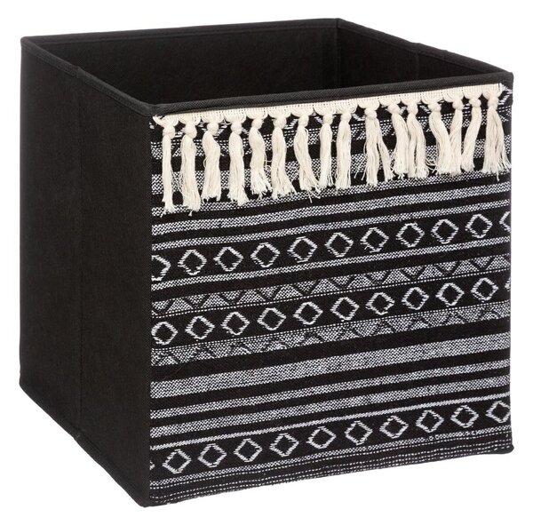 Úložný box Tassel, 31x31x31 cm, čierna