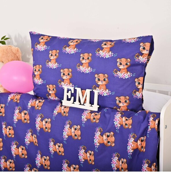 Obliečky detské bavlnené Tiger EMI, Detský set 90x130 + 45x65