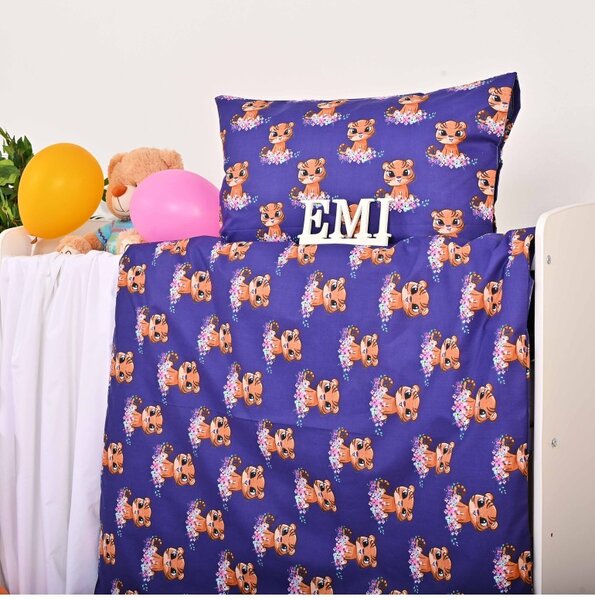 Obliečky detské bavlnené Tiger EMI, Detský set 90x130 + 45x65