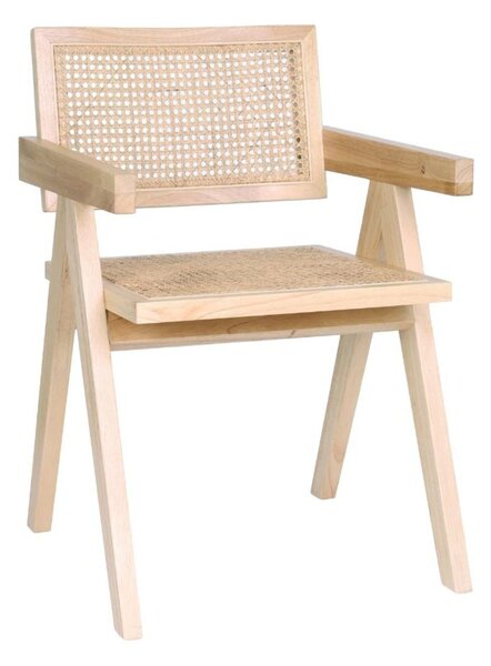 Drevená stolička Stella light s viedenským výpletom, ratan