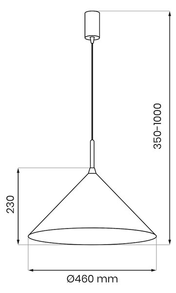 Závesné svietidlo Capital, 1x zelené kovové tienidlo, (fi 46cm), gr