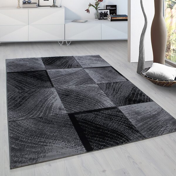 Ayyildiz, Kusový koberec Plus 8003 black, 80x300, šedá, chodba / predsieň