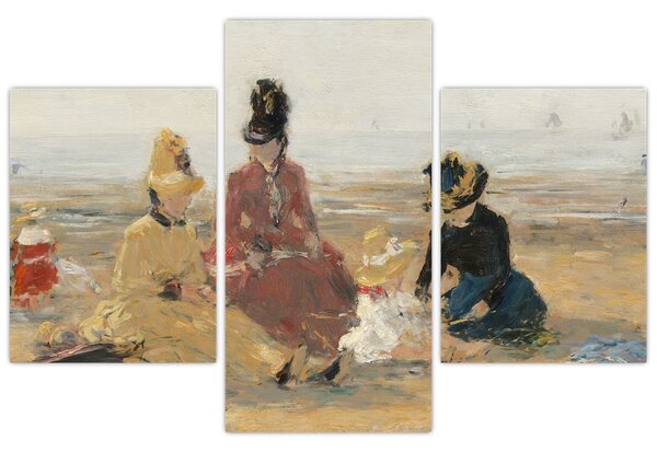 Obraz - Eugène Boudin, On the Beach, Trouville, reprodukcia (90x60 cm)