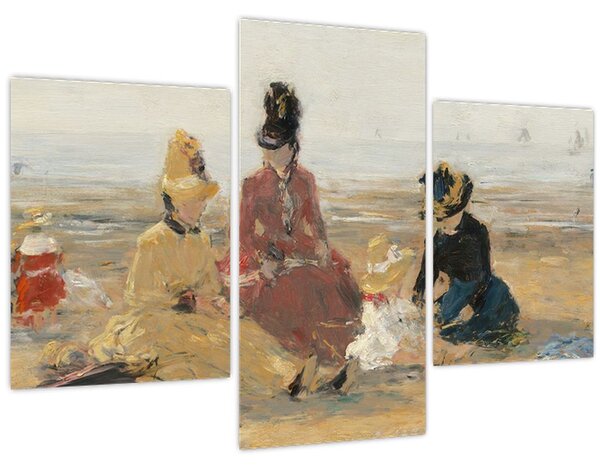 Obraz - Eugène Boudin, On the Beach, Trouville, reprodukcia (90x60 cm)