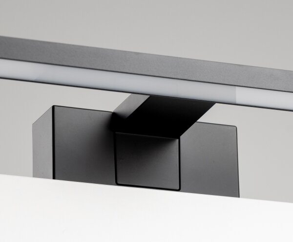 Aigostar - LED kúpeľňové osvetlenie zrkadla LED/8W/230V 4000K 40 cm IP44 čierna