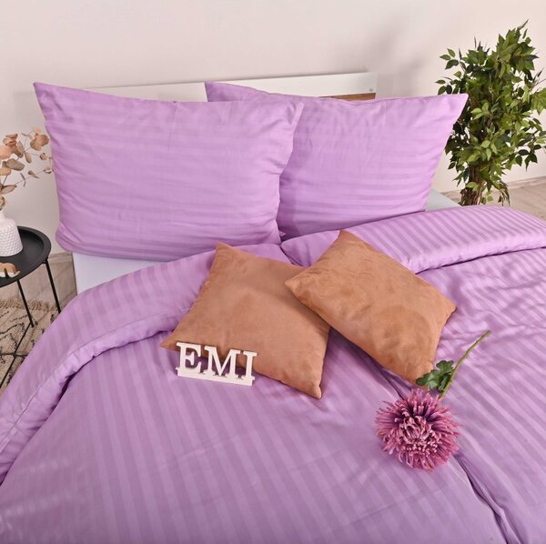 Obliečky damaškové fialové EMI, Obliečka na vankúš valec malý