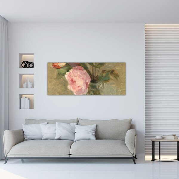 Obraz - Berthe Morisot, Peonies, reprodukcia (120x50 cm)