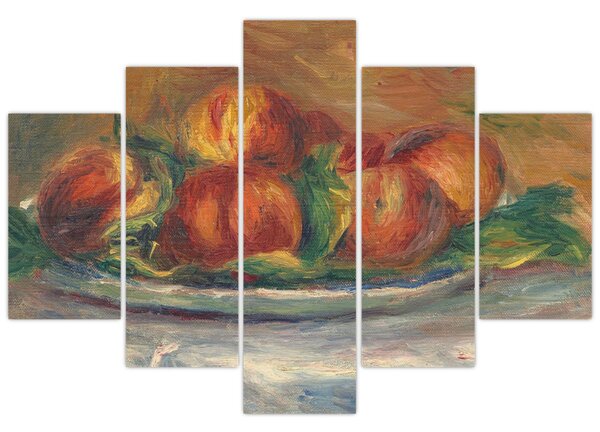 Obraz - Auguste Renoir, Peaches on a Plate, reprodukcia (150x105 cm)