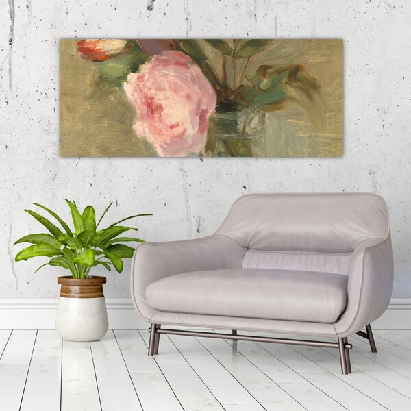 Obraz - Berthe Morisot, Peonies, reprodukcia (120x50 cm)