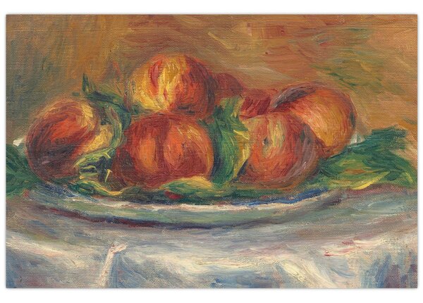 Obraz - Auguste Renoir, Peaches on a Plate, reprodukcia (90x60 cm)