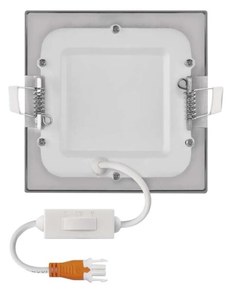 LED podhľadové svietidlo NEXXO LED/7W/230V 3000/3500/4000K strieborné 12x12 cm