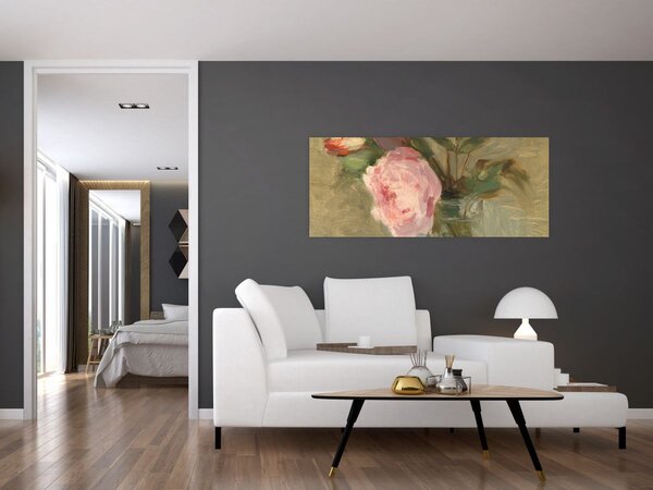 Obraz - Berthe Morisot, Peonies, reprodukcia (120x50 cm)