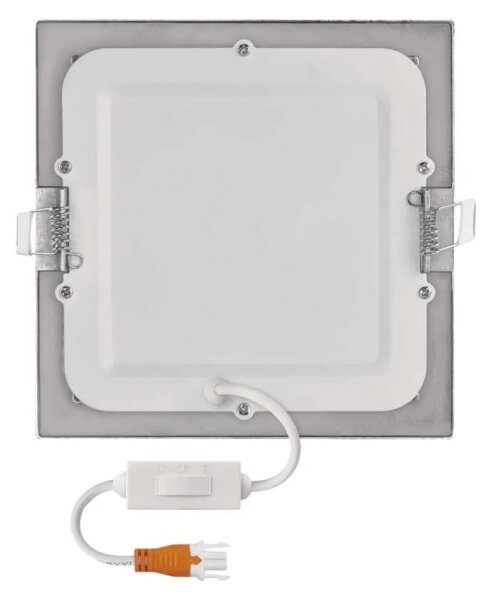 LED Podhľadové svietidlo NEXXO LED/12,5W/230V 3000/3500/4000K strieborné 17x17 cm
